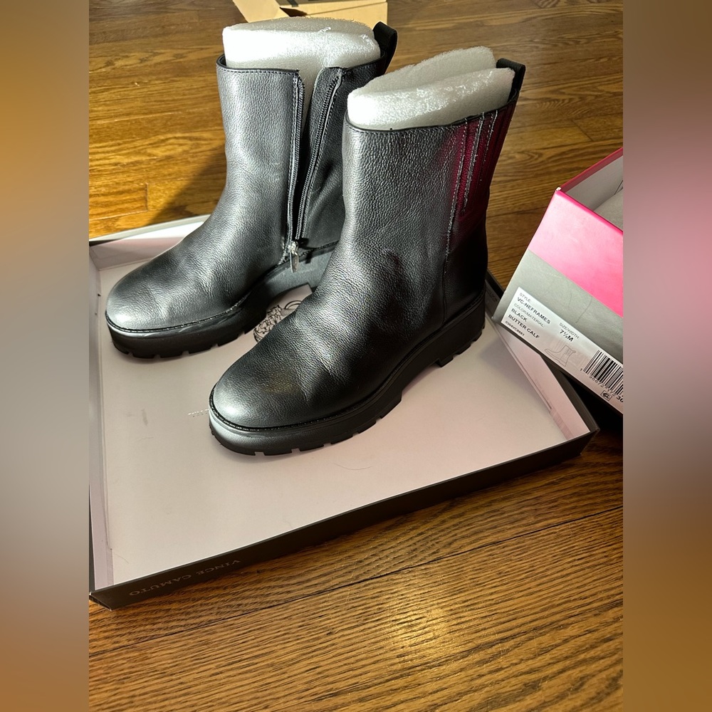 VINCE CAMUTO | NEFRAMES BOOTIE | 7.5 | BLACK | NEW- - Picture 11 of 14
